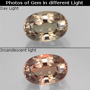 0.79 ct Color-Change Color-Change Garnet Gemstone, Color-Change Garnet Gem in Oval Facet Shape for Sale.