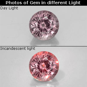 0.71 ct Multicolor Color-Change Garnet Gemstone, Color-Change Garnet Gem in Round Facet Shape for Sale.
