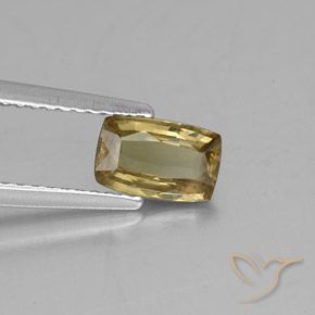 0.87 ct Golden Color-Change Garnet Stone, Natural Color-Change Garnet in Cushion-Cut Shape for Sale