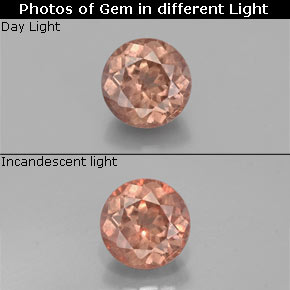 0.45 ct Color-Change Color-Change Garnet Gemstone, Color-Change Garnet Gem in Round Facet Shape for Sale.