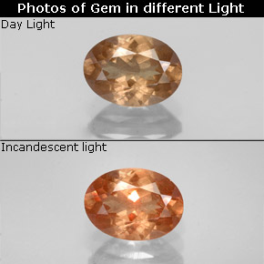 1.07 ct Brown Color-Change Garnet Gemstone, Color-Change Garnet Gem in Oval Facet Shape for Sale.