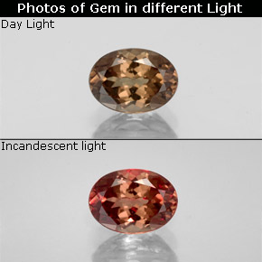 1.18 ct Multicolor Color-Change Garnet Gemstone, Color-Change Garnet Gem in Oval Facet Shape for Sale.