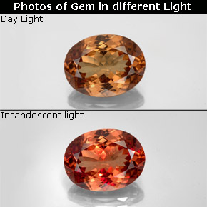 5.98 ct Multicolor Color-Change Garnet Gemstone, Color-Change Garnet Gem in Oval Facet Shape for Sale.