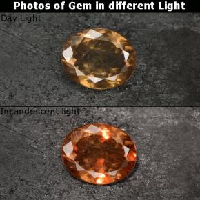 3.87 ct Multicolor Color-Change Garnet Gemstone, Color-Change Garnet Gem in Oval Facet Shape for Sale.