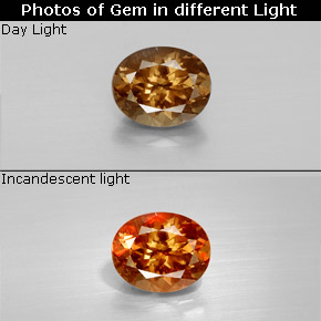 1.63 ct Multicolor Color-Change Garnet Gemstone, Color-Change Garnet Gem in Oval Facet Shape for Sale.