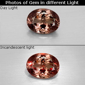 3.54 ct Multicolor Color-Change Garnet Gemstone, Color-Change Garnet Gem in Oval Facet Shape for Sale.