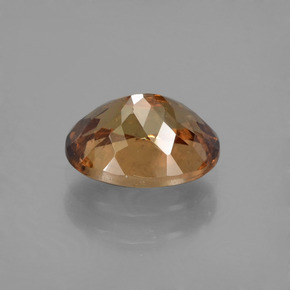 Color-Change Garnet Gemstone in 8.2 x 6.1 mm Size for Sale, Color-Change Garnet Stone in Golden Brown to Orange Color