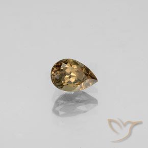 0.61 ct Golden Color-Change Garnet Stone, Natural Color-Change Garnet in Pear Facet Shape for Sale