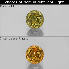 0.69 ct Color-Change Color-Change Garnet Gemstone, Color-Change Garnet Gem in Round Facet Shape for Sale.