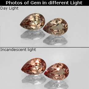 1.11 ct Multicolor Color-Change Garnet Gemstone, Color-Change Garnet Gem in Pear Facet Shape for Sale.