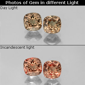 1.16 ct Multicolor Color-Change Garnet Gemstone, Color-Change Garnet Gem in Cushion-Cut Shape for Sale.