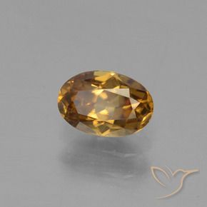 0.72 ct Golden Color-Change Garnet Stone, Natural Color-Change Garnet in Oval Facet Shape for Sale