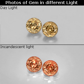 0.83 ct Multicolor Color-Change Garnet Gemstone, Color-Change Garnet Gem in Round Facet Shape for Sale.