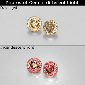 0.74 ct Multicolor Color-Change Garnet Gemstone, Color-Change Garnet Gem in Round Facet Shape for Sale.