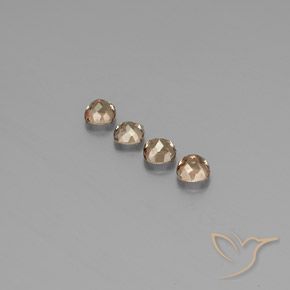 Color-Change Garnet Gemstones in 4.3 x 4.3 mm Size for Sale, Color-Change Garnet Stones in Light Brown Color