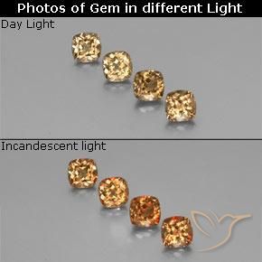 2.32 ct Cushion Cut Color-Change Garnet, 4.5 x 4.5 mm From Madagascar, Photo A