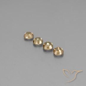 Color-Change Garnet Gemstones in 4.5 x 4.5 mm Size for Sale, Color-Change Garnet Stones in Light Brown Color