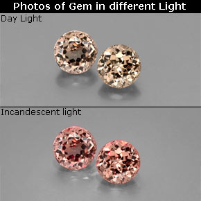 0.74 ct Multicolor Color-Change Garnet Gemstone, Color-Change Garnet Gem in Round Facet Shape for Sale.