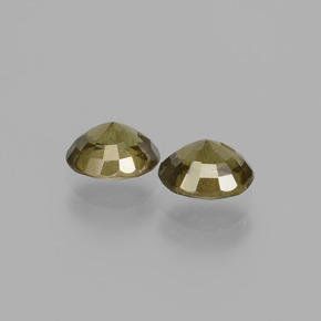 Color-Change Garnet Gemstone in 6.1 x 4.9 mm Size for Sale, Color-Change Garnet Stone in Greenish Brown To Red Pink Color