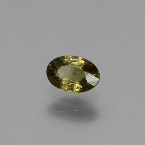 0.63 ct Yellow Color-Change Garnet Stone, Natural Color-Change Garnet in Oval Facet Shape for Sale