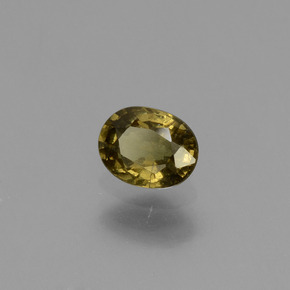 0.62 ct Yellow Color-Change Garnet Stone, Natural Color-Change Garnet in Oval Facet Shape for Sale