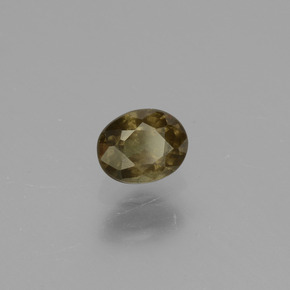 0.57 ct Yellow Color-Change Garnet Stone, Natural Color-Change Garnet in Oval Facet Shape for Sale