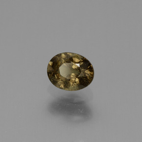 0.68 ct Yellow Color-Change Garnet Stone, Natural Color-Change Garnet in Oval Facet Shape for Sale