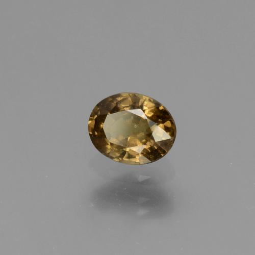 0.65 ct Yellow Color-Change Garnet Stone, Natural Color-Change Garnet in Oval Facet Shape for Sale