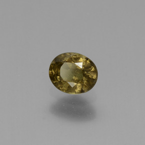 0.66 ct Yellow Color-Change Garnet Stone, Natural Color-Change Garnet in Oval Facet Shape for Sale