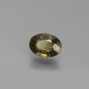 0.69 ct Yellow Color-Change Garnet Stone, Natural Color-Change Garnet in Oval Facet Shape for Sale