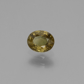 0.55 ct Brown Color-Change Garnet Stone, Natural Color-Change Garnet in Oval Facet Shape for Sale