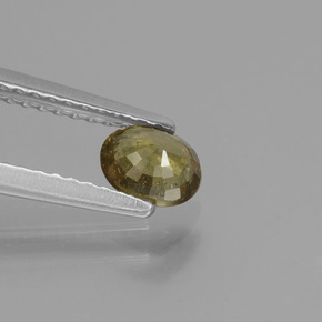 Color-Change Garnet Gemstone in 5.3 x 4.2 mm Size for Sale, Color-Change Garnet Stone in Medium-Dark Brown Color