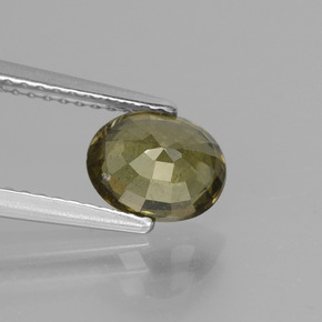 Color-Change Garnet Gemstone in 7.4 x 6 mm Size for Sale, Color-Change Garnet Stone in Greenish Brown To Red Pink Color