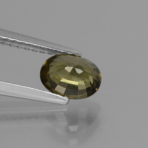 Color-Change Garnet Gemstone in 6.6 x 5 mm Size for Sale, Color-Change Garnet Stone in Greenish Brown To Red Pink Color
