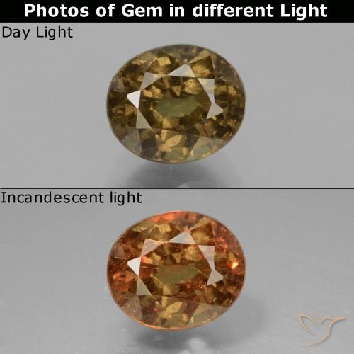 1.55 قيراط عقيق بيضاوي قص متغير اللون ، <cite dir="ltr" lang="en">6.9 x 5.8</cite> مم من البرازيل, Photo A