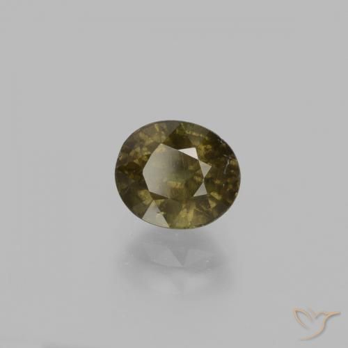 1.33 ct Brown Color-Change Garnet Stone, Natural Color-Change Garnet in Oval Facet Shape for Sale