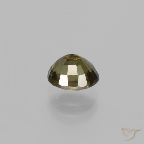 Color-Change Garnet Gemstone in 6.4 x 5.4 mm Size for Sale, Color-Change Garnet Stone in Dark Brown Color