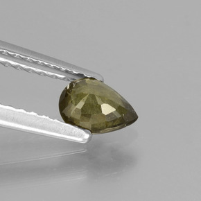 Color-Change Garnet Gemstone in 5.6 x 4.3 mm Size for Sale, Color-Change Garnet Stone in Greenish Brown To Red Pink Color
