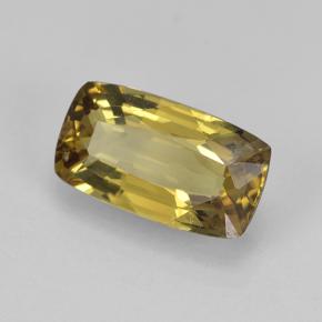 1.37 ct Golden Color-Change Garnet Stone, Natural Color-Change Garnet in Cushion-Cut Shape for Sale
