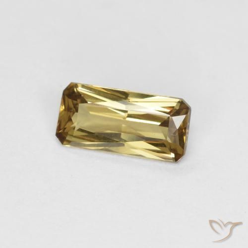 0.60 ct Yellow Color-Change Garnet Stone, Natural Color-Change Garnet in Octagon / Scissor Cut Shape for Sale