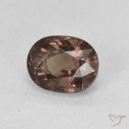 1.57 ct Brown Color-Change Garnet Stone, Natural Color-Change Garnet in Oval Facet Shape for Sale