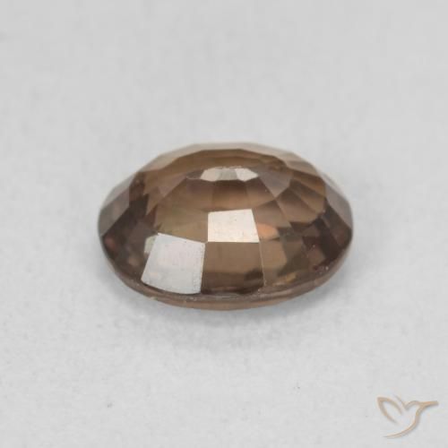 Color-Change Garnet Gemstone in 7.2 x 5.9 mm Size for Sale, Color-Change Garnet Stone in Medium Light Brown Color