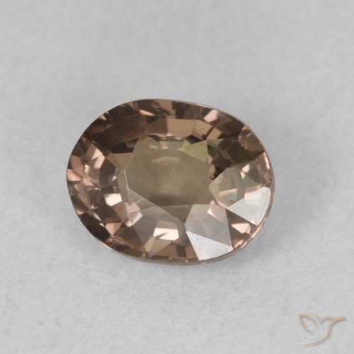 0.79 ct Brown Color-Change Garnet Stone, Natural Color-Change Garnet in Oval Facet Shape for Sale