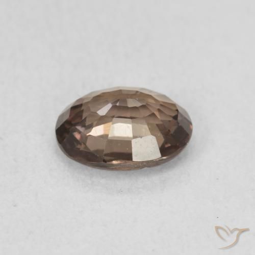 Color-Change Garnet Gemstone in 6.7 x 5.4 mm Size for Sale, Color-Change Garnet Stone in Medium Light Brown Color