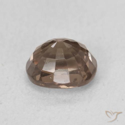 Color-Change Garnet Gemstone in 5.9 x 5.1 mm Size for Sale, Color-Change Garnet Stone in Medium Light Brown Color