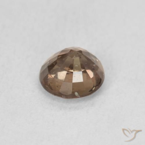 Color-Change Garnet Gemstone in 5.5 mm (calibrated) Size for Sale, Color-Change Garnet Stone in Medium Light Brown Color