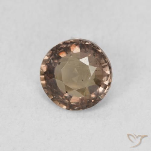 0.90 ct Brown Color-Change Garnet Stone, Natural Color-Change Garnet in Round Facet Shape for Sale