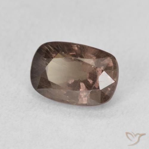 1.58 ct Brown Color-Change Garnet Stone, Natural Color-Change Garnet in Cushion-Cut Shape for Sale