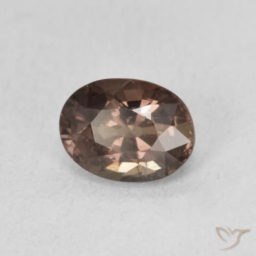 1.25 ct Brown Color-Change Garnet Stone, Natural Color-Change Garnet in Oval Facet Shape for Sale
