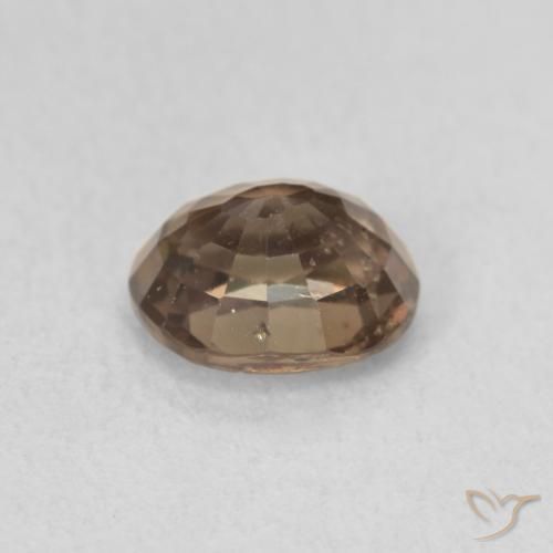 Color-Change Garnet Gemstone in 6.8 x 5.7 mm Size for Sale, Color-Change Garnet Stone in Medium Light Brown Color